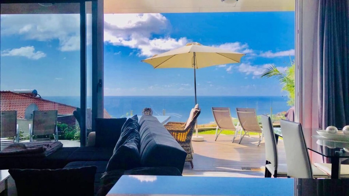 Estreito da Calheta Villa | Villa Pinheira II ,dois quartos e vista mar
