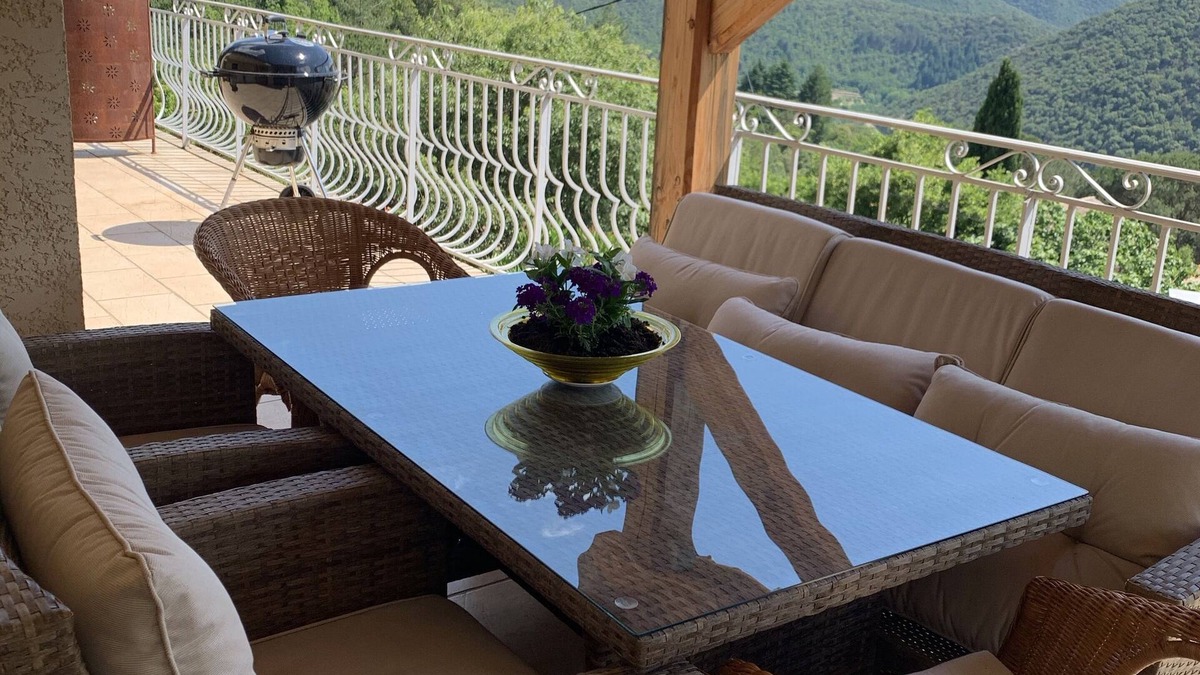 Saint-Andre-de-Majencoules Villa | villa Cevennes mountains with heated private pool