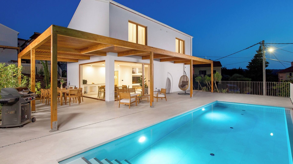 Soline Villa | Villa 1 with pool Soline, Krk, 280 m from beach, by 4Villas