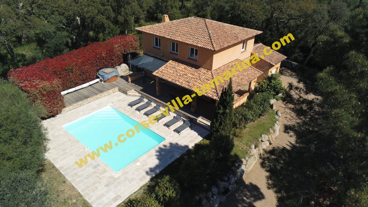 Cirendinu Villa | Villa 10 pers. jaccuzi & swimming pool heated to 900 m magnif. beach, quiet garden
