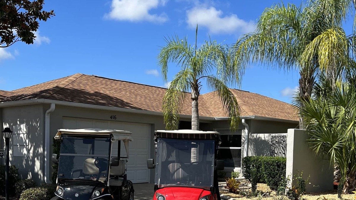 The Villages Villa | VILLA 2 MASTER SUITES & 2 GOLF CARTS