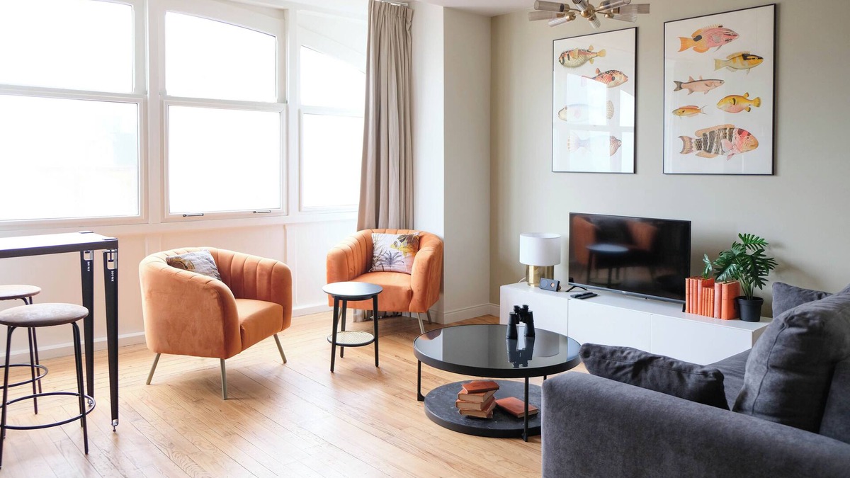 Mers-les-Bains Apartment | Villa Adèle, Loft Lumineux et vue Mer - Appt 04