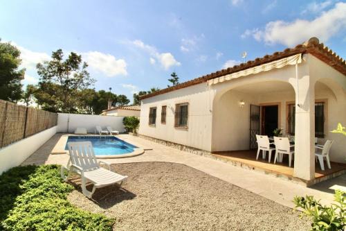 Les Tres Cales Villa | Villa Alzines con piscina privada, AC y wifi