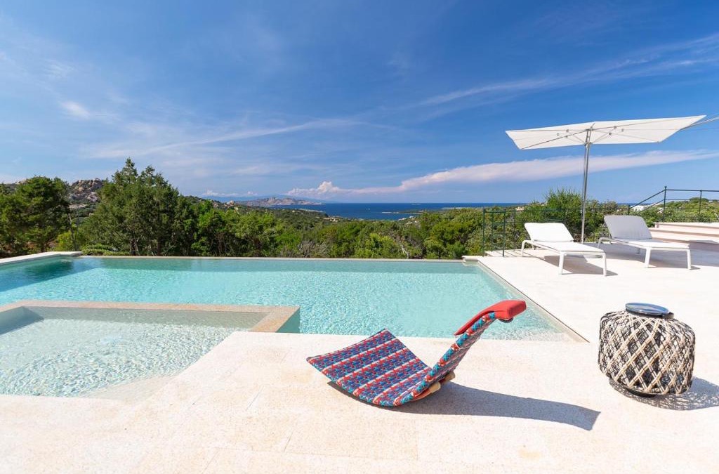Liscia di Vacca Villa | VILLA AMIRA Porto Cervo con vista Mozzafiato sul Mare,Piscina Privata,WELLNESS & SPA