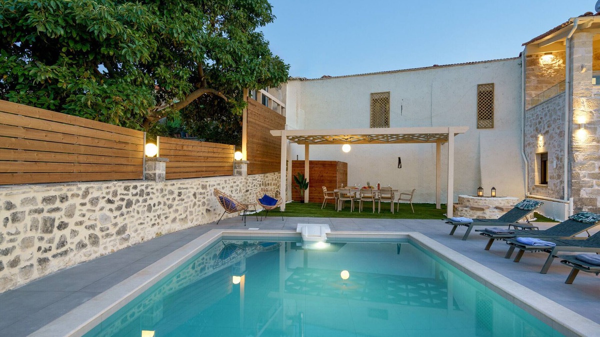 Filaki Villa | Villa Angelo | A Crafted Stone Retreat with Pool in Nature’s Embrace
