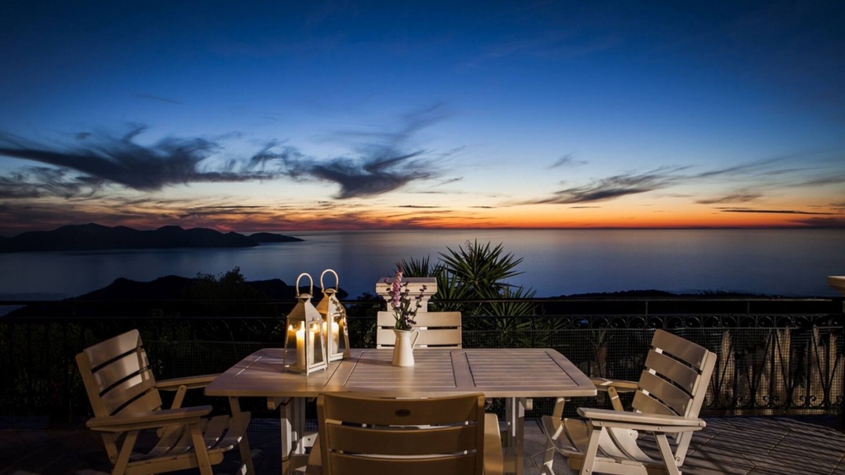 Mesovounia Villa | Villa Anna: Original old stone villa close to Fiskardo with private pool & views