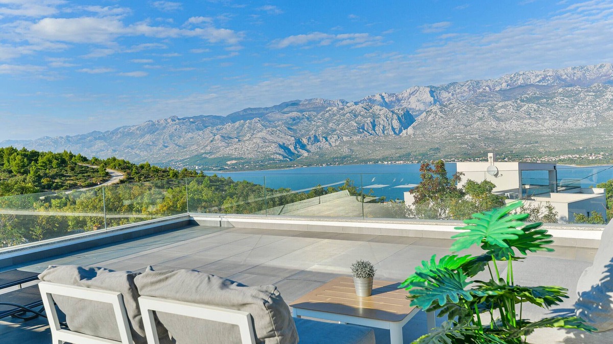 Vinjerac Villa | Villa Anna with roof terrace and pool