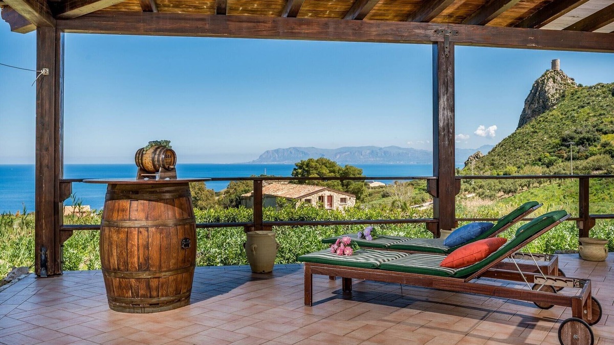 Scopello Villa | Villa Anna with sea view of the Zingaro reserve