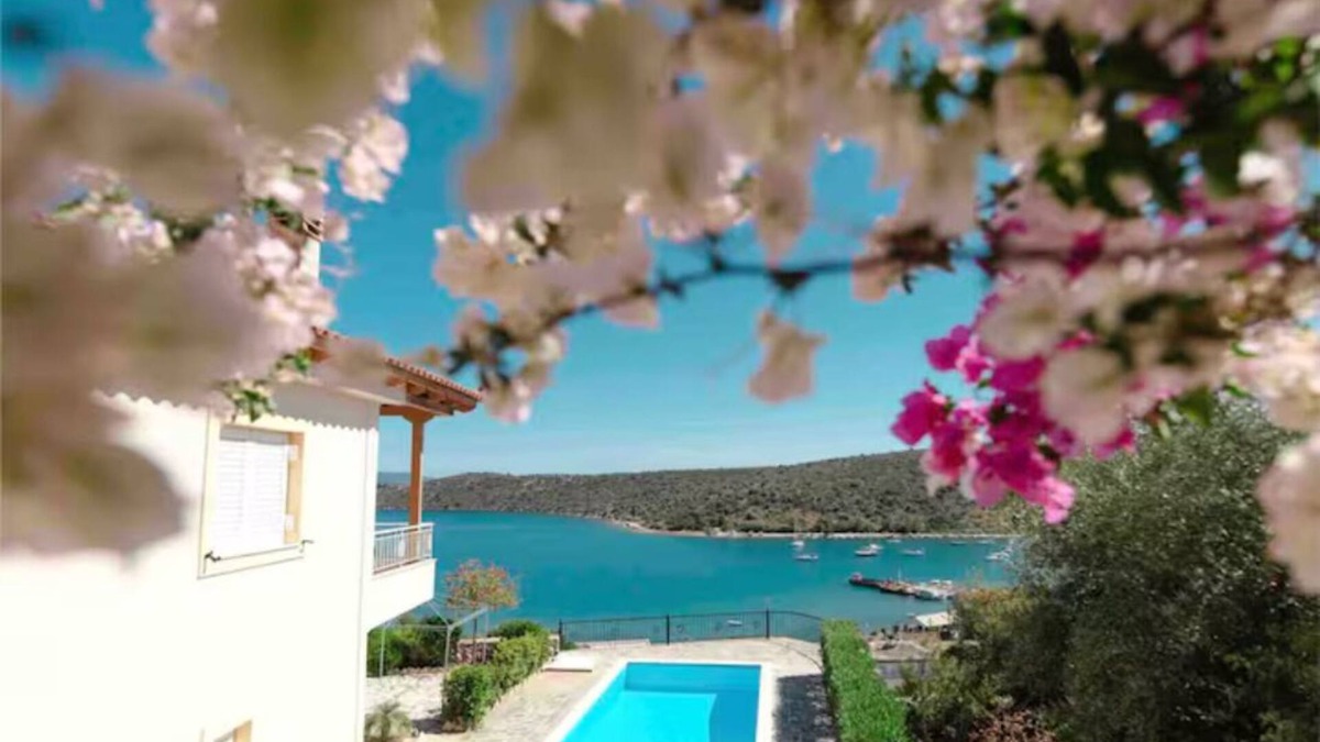 Vivari Villa | Villa Artemis, endless sea view, 250m. from the beach