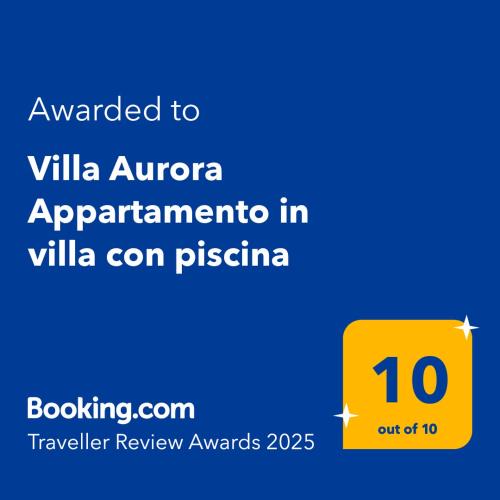 Aspra Apartment | Villa Aurora Appartamento in villa con piscina