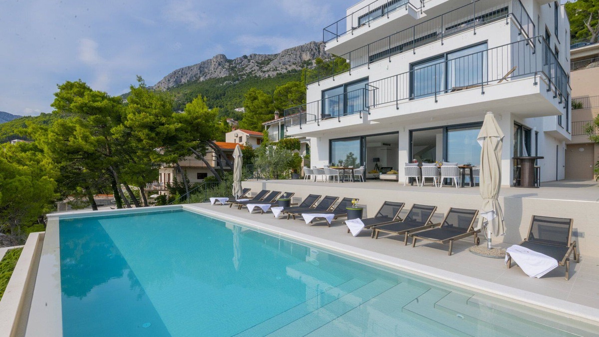Brela Villa | Villa Azul Grande with Heated Pool