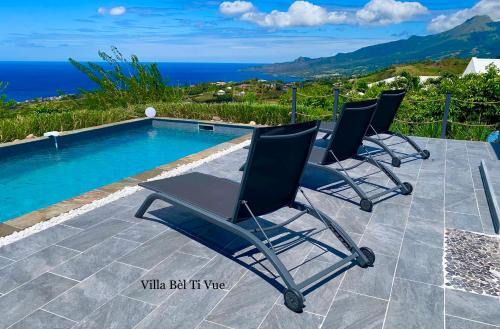 Le Carbet Villa | Villa Bèl Ti Vue Piscine Vue Mer et Montagne Pelée
