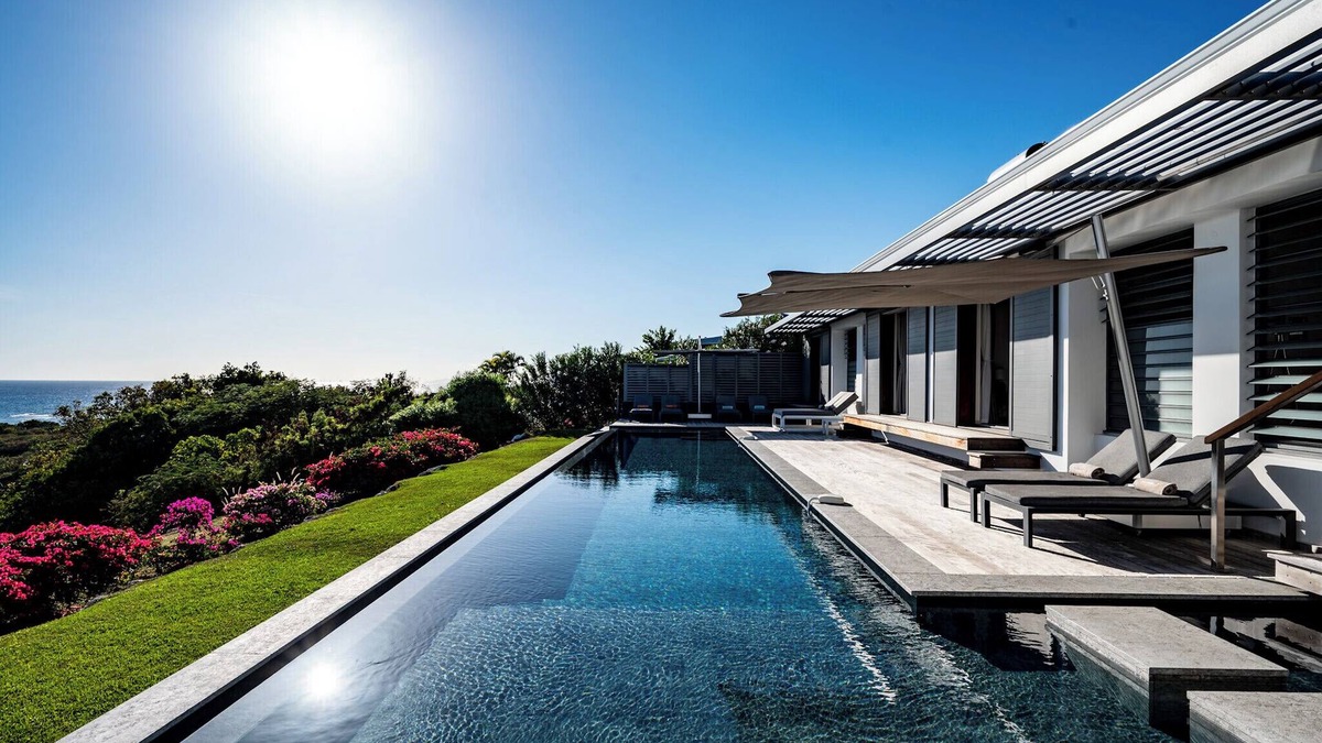Grand-Bourg Villa | Villa Belle Galante with 180° sea view and infinity pool, 5 AC bedrooms