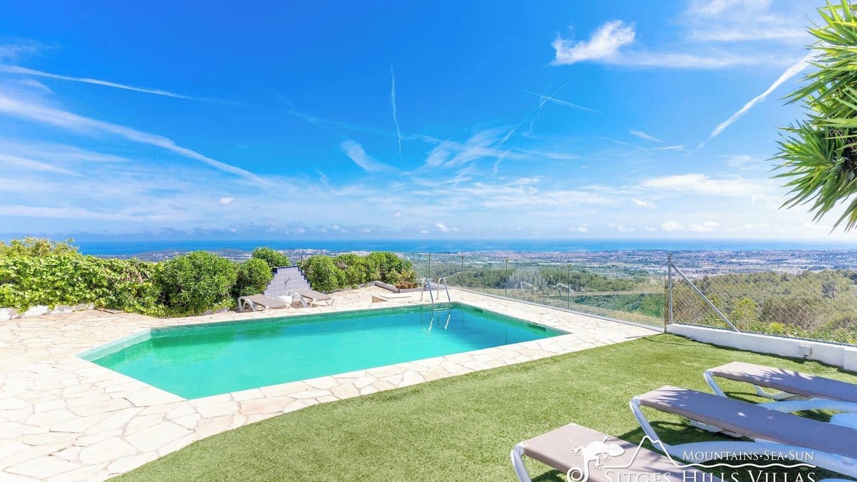 Sant Pere de Ribes Villa | Villa California Panoramic Sea View & Private Pool