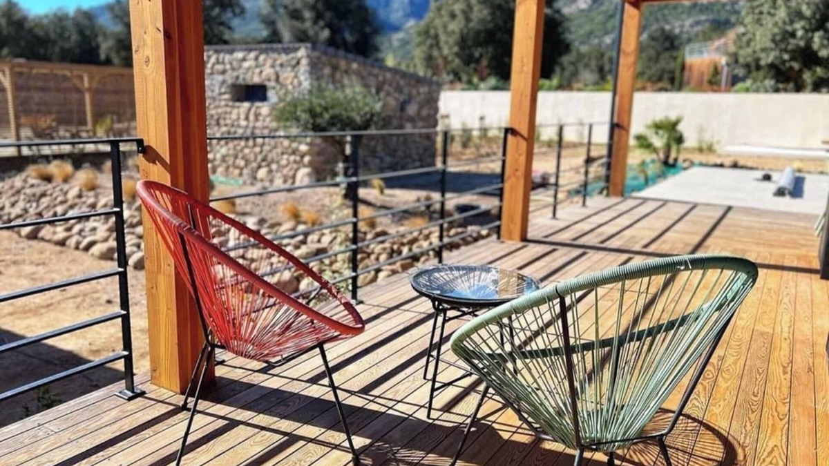 Moltifao Villa | Villa Capu Bianco Piscine Privée 2 ch 1 Grande Salle de Douche , wc Indépendant