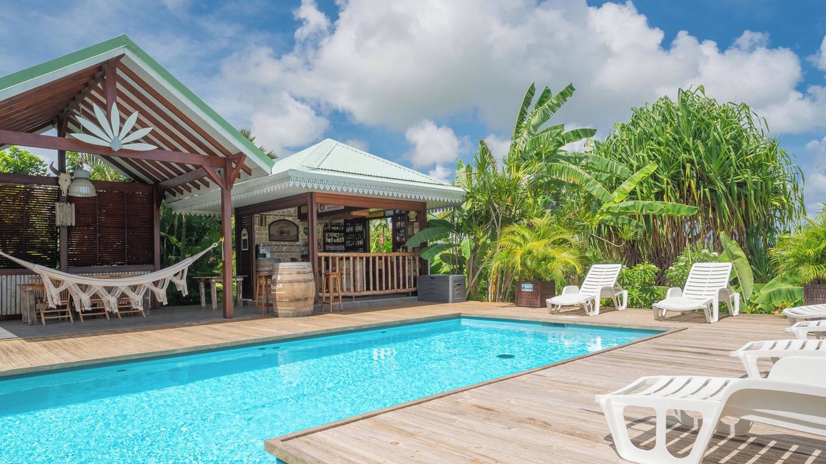 Anse-Bertrand Villa | Villa Catalunya a tropical getaway with a private pool and Caribbean charm.