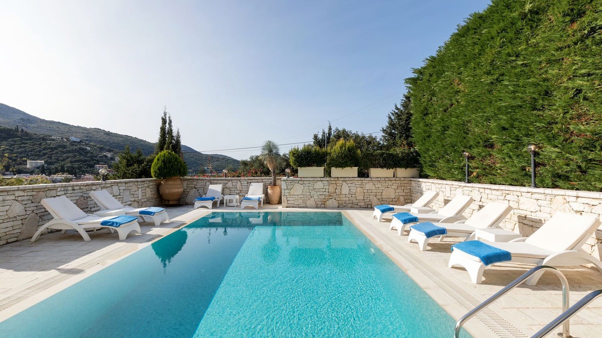 Kassiopi Villa | Villa Christos with large private pool, prime location in Kassiopi, 4 bedrooms