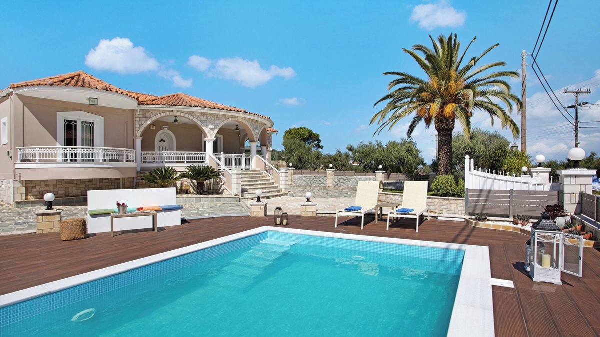 Alikanas Villa | Villa "Chrysoula" with Mountain View, Private Pool & Wi-Fi