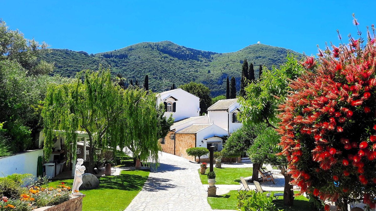 Achilleio Villa | Villa Claire Corfu: a Green Hideaway|Total Privacy close to Coastal Resort