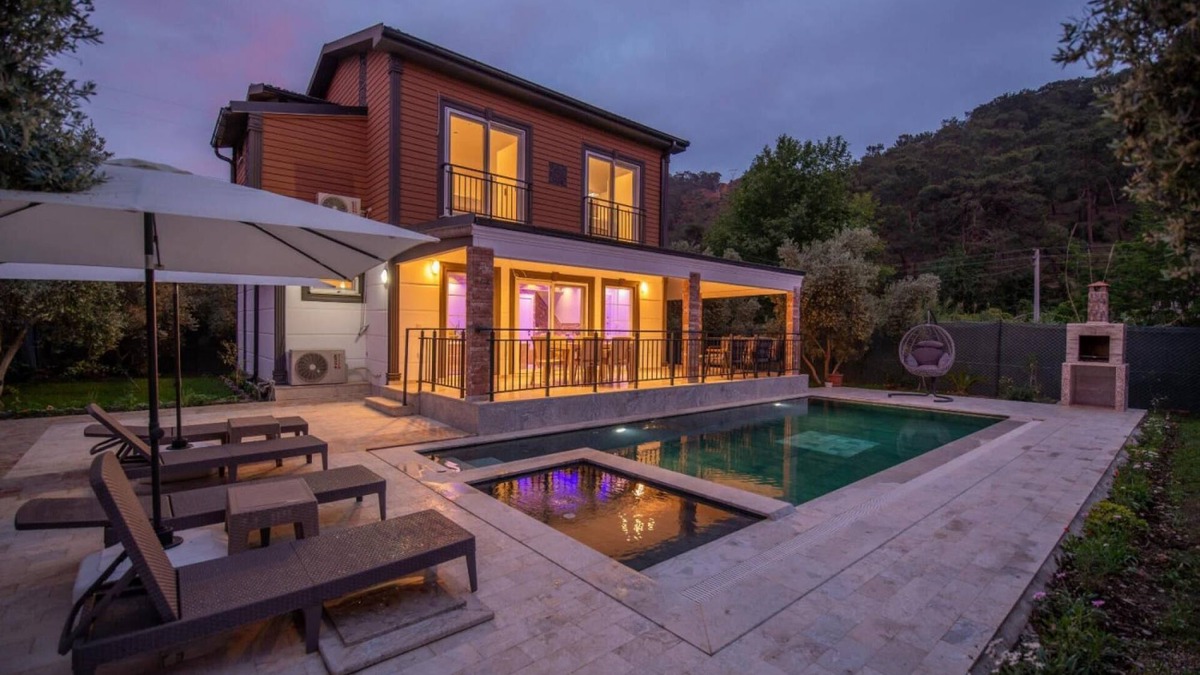 Fethiye Villa | Villa Close to Inlice Beach with Pool in Fethiye