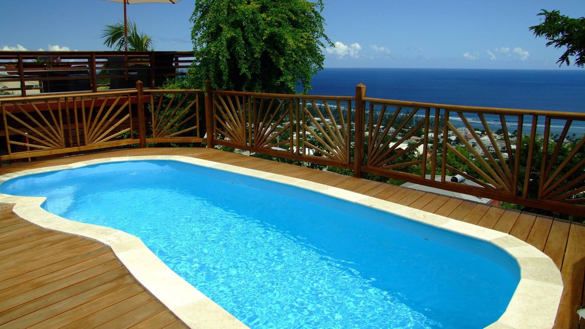 Saint-Leu Villa | Villa Combava St Leu swimming pool and panoramic ocean view