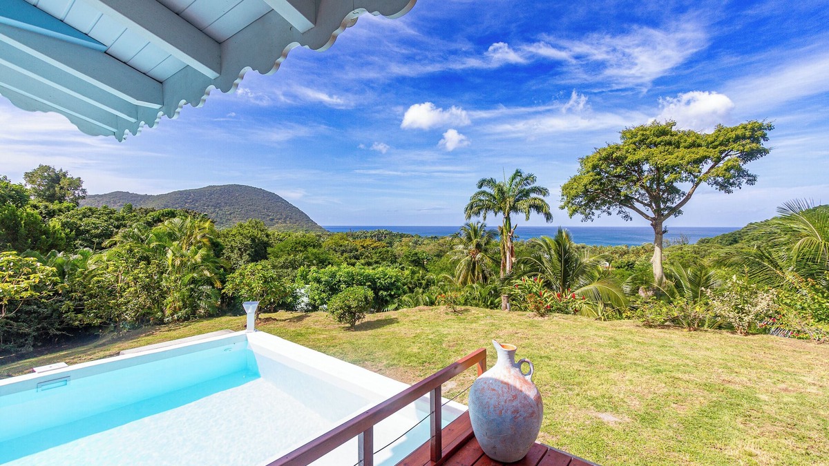 Deshaies Villa | Villa Cyann, sea view with pool