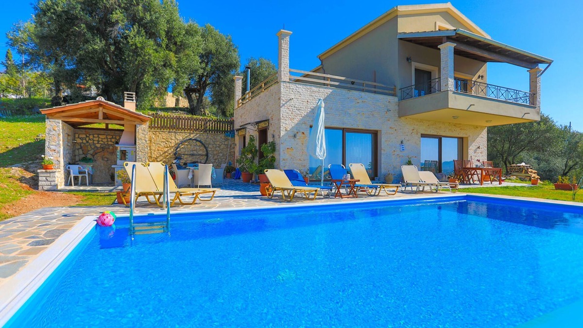Acharavi Villa | Villa Dersea: Stunning sea and Sunset views, A/C, WiFi