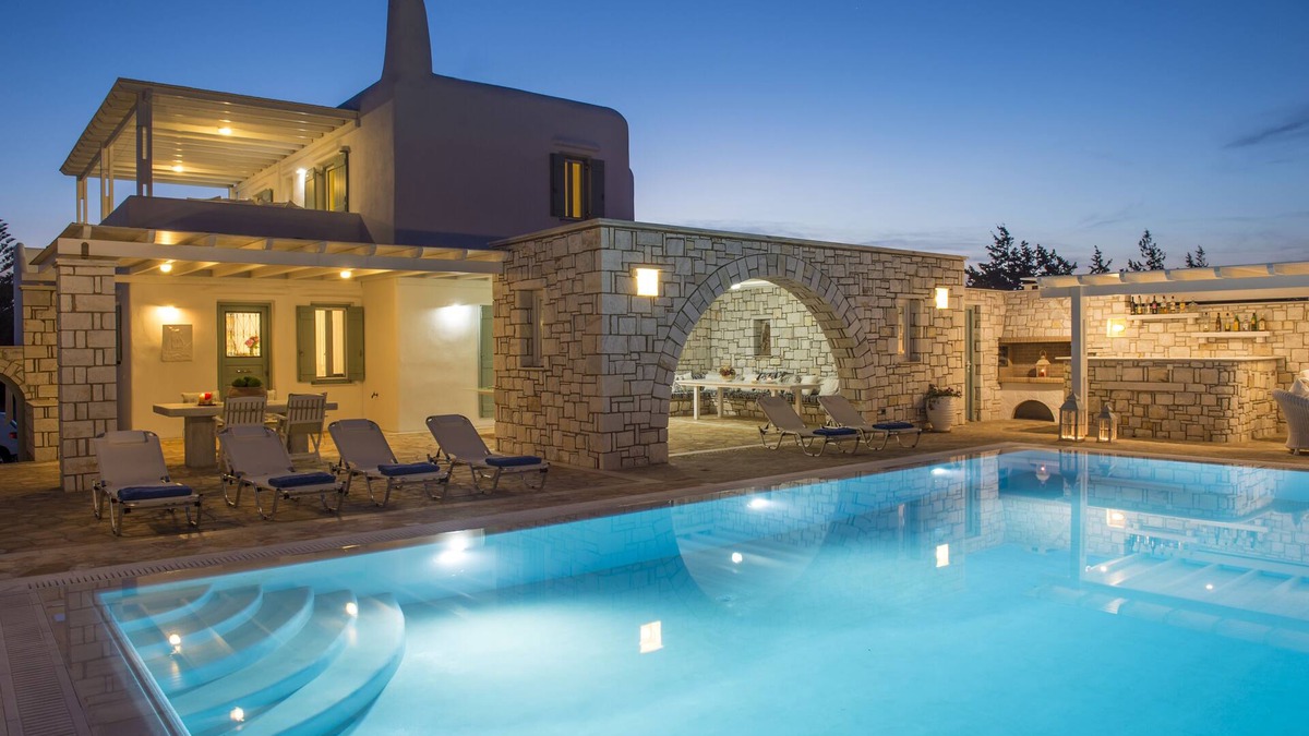 Aliki Villa | Villa Dionysos - villa with sea view,outdoor pool,bar and barbecue!