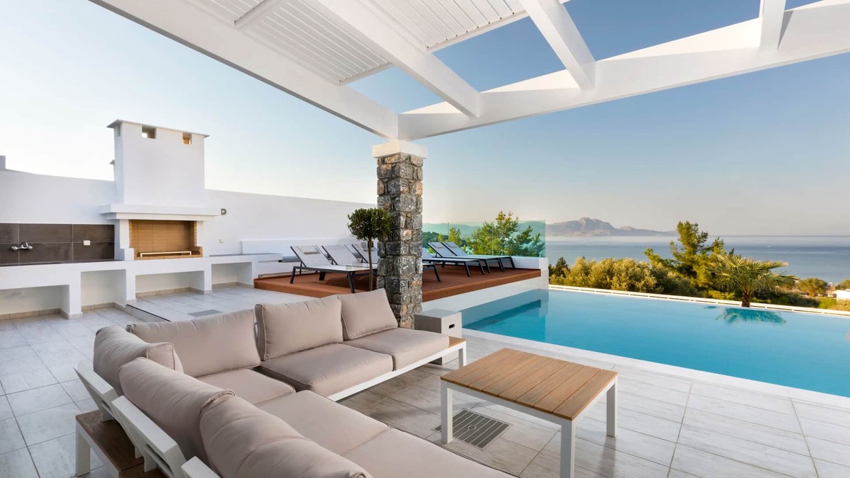 Lindos Villa | Villa Emerald with Private Pool & Sea Views in Lindos (Vlicha beach)