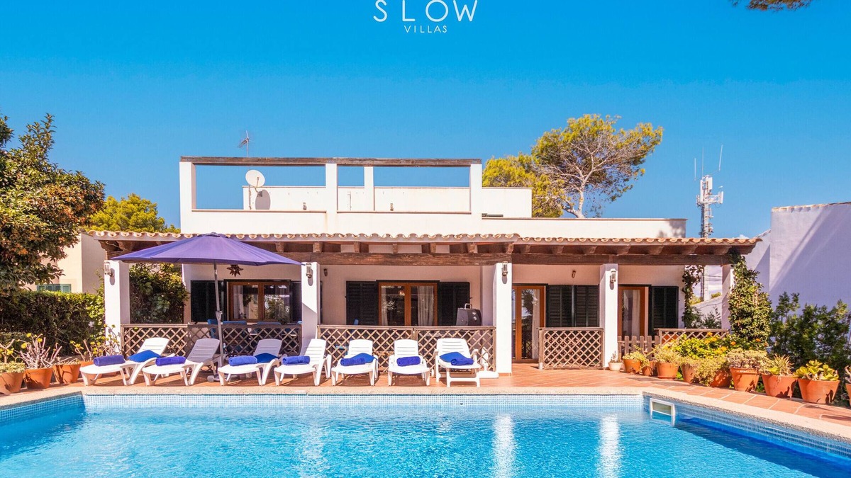 Cala Pi Villa | Villa Ewa, modern holiday house with pool, BBQ and partial sea views in Cala Pi