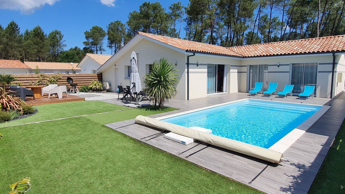 Saint-Paul-en-Born House | Villa for 08 people with private heated pool, 4-star rating