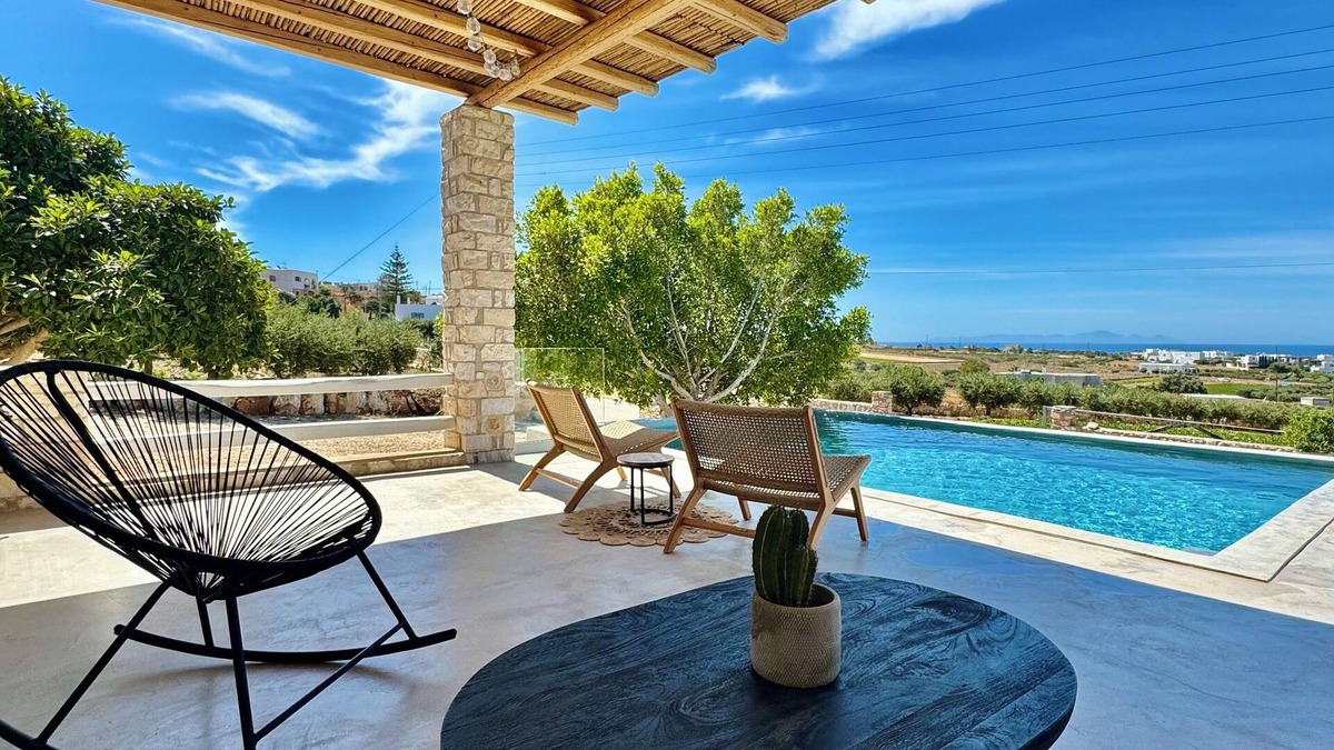 Aliki Villa | Villa Giorgianna - near Aliki beach with pool