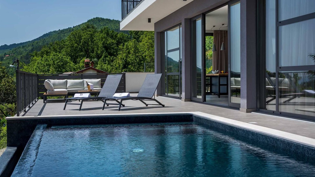 Opatija Villa | Villa Grand Vision - modern luxury villa with a private pool, sea views and 5 bedrooms
