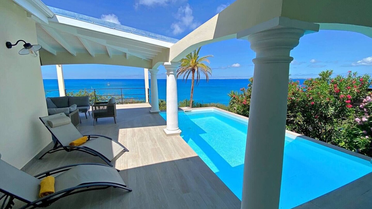 La Savane Villa | Villa Happy View - Breathtaking Sea View & Pool - Happy Bay beach