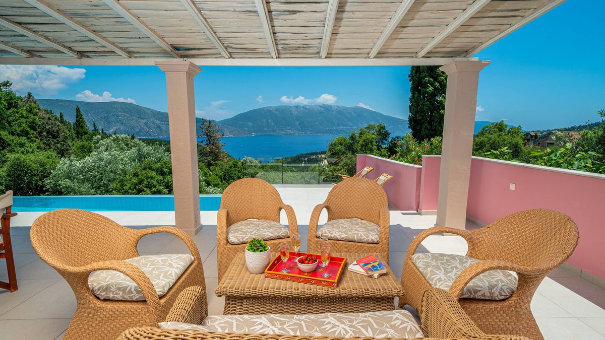 Tselendata Villa | Villa Helios 3-Bedroom with Private Pool, sea view. Just 5 Minutes from Fiskardo