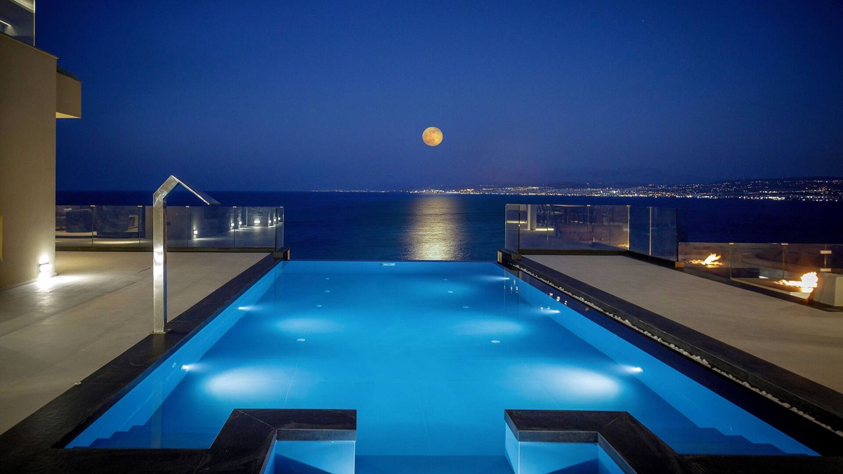 Agia Pelagia Villa | Villa Hyperion - Luxury 7 bdrm Villa with infinity heated pool