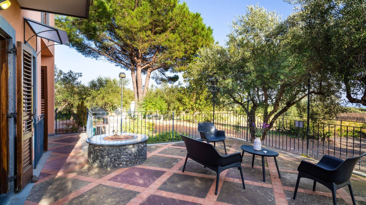 Linguaglossa Villa | Villa 'Il Baglio Dell'etna' with Sea View, Wi-Fi and Air Conditioning