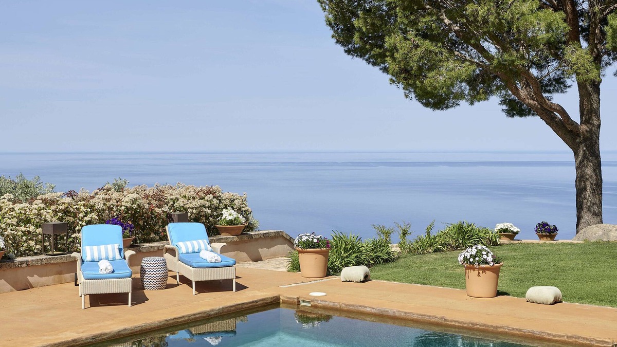 Deia Villa | "villa in Mallorca. Infinite Blue Over the Mountains of the Serra de Tramuntana"