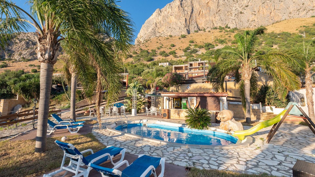 Cinisi Villa | Villa "Ina" with Sea View, Shared Pool & Wi-Fi