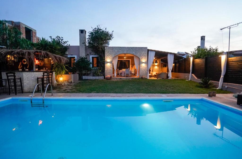 Kontos Villa | Villa Irene: Θέα πισίνα, Θέα θάλασσα