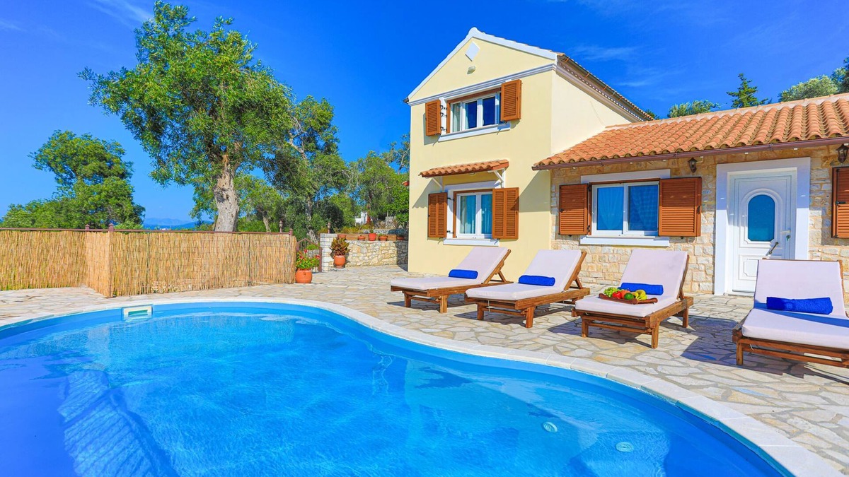 Paxos Villa | Villa Isavros, privacy, amazing views, lovely pool, sunsets