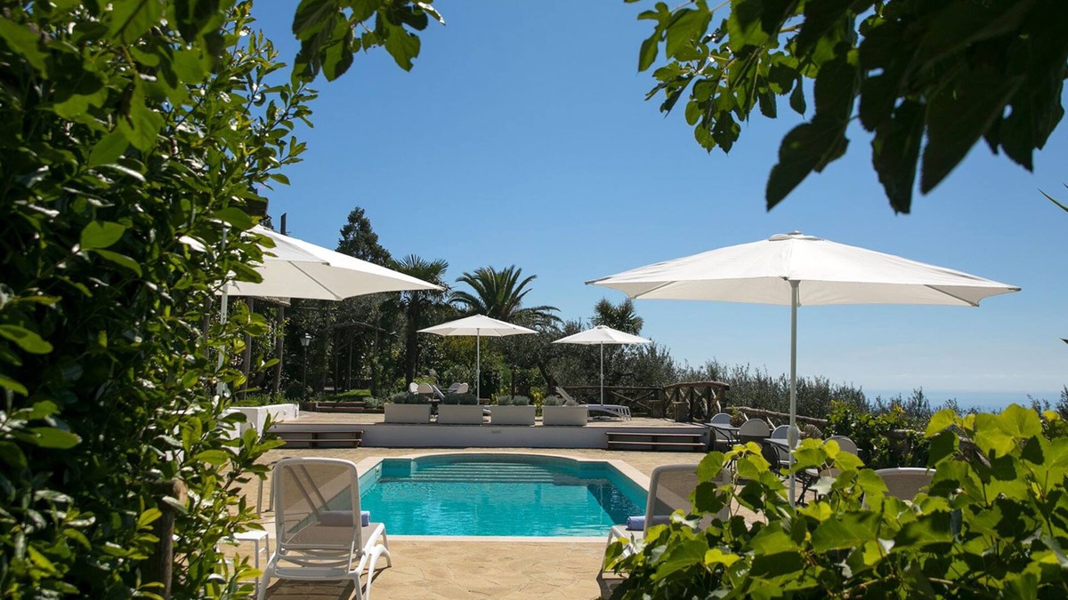 Schiazzano Villa | Villa Amiela with Private Pool, Sea View, Garden, Terrace and Parking