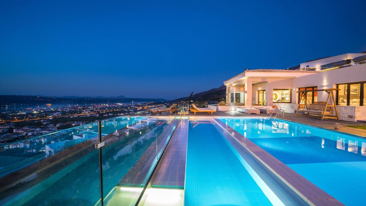 Katochori Villa | Villa Kedria with panoramic ocean view