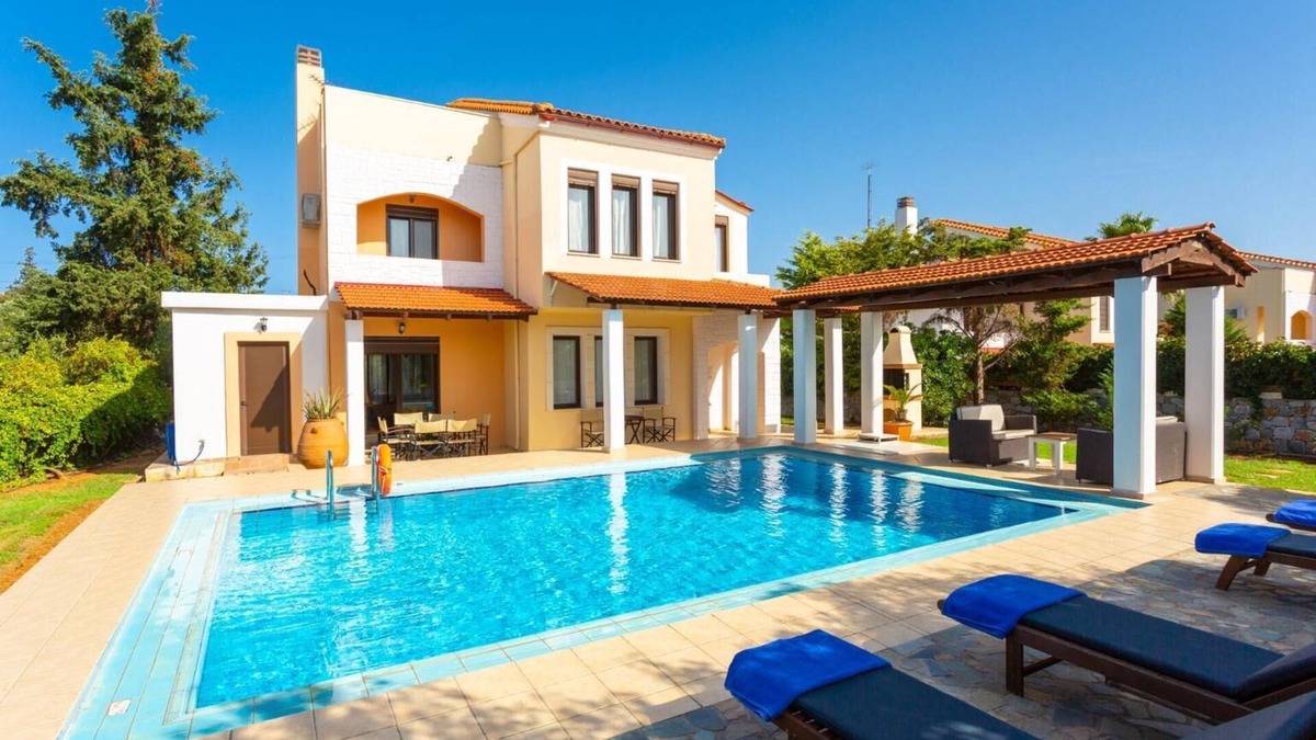 Kefalas Villa | Villa Kefalas Large Private Pool, A/C, WiFi