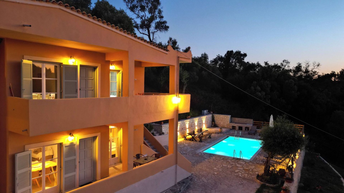 Agios Spyridon Corfu Villa | Villa Kostas- NE Corfu w/heated saltwater pool- 5 min walk from the beach.