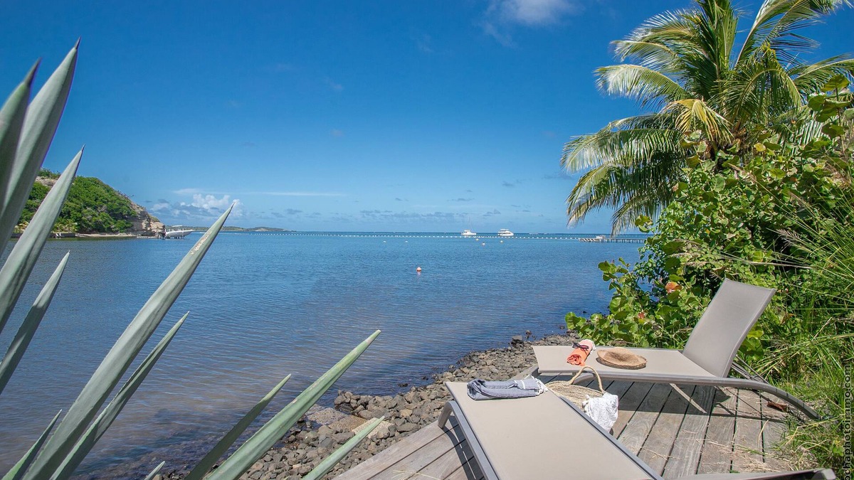 Le Francois Villa | Villa Les Agaves, waterfront on the lagoon