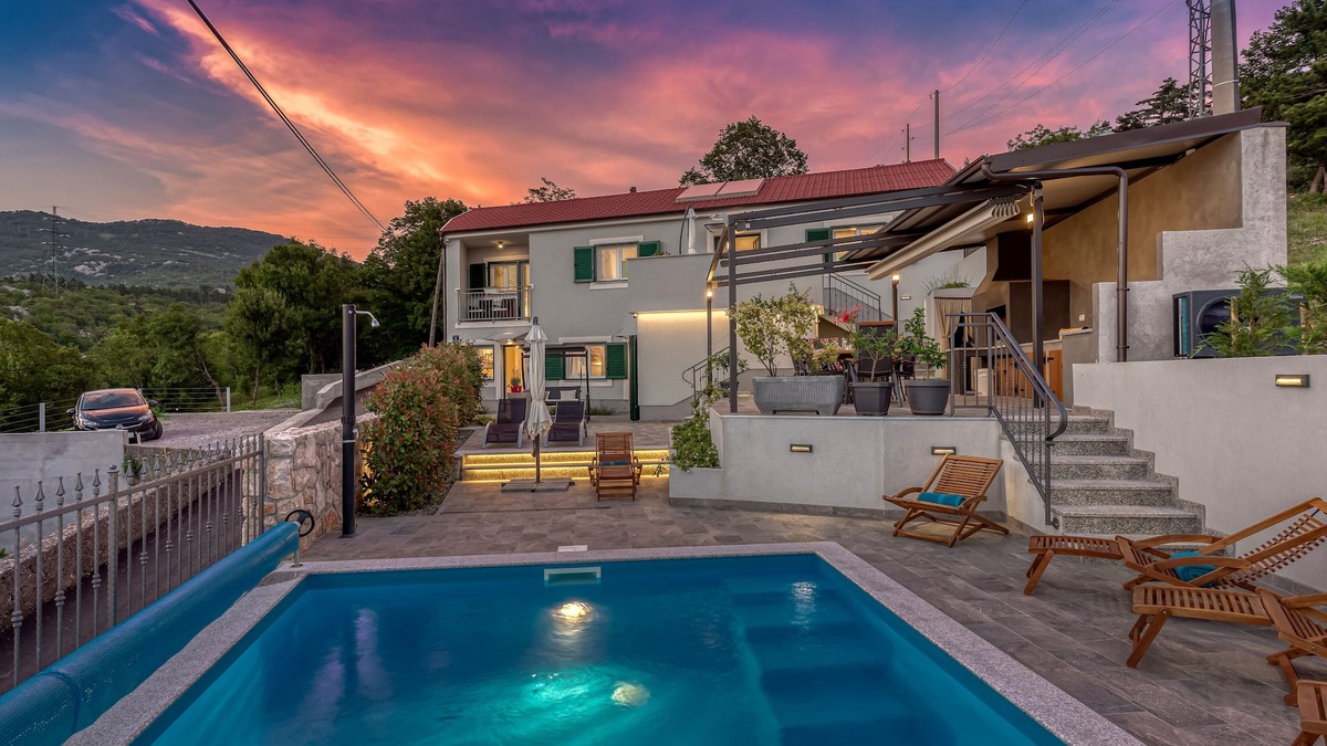 Hreljin House | Villa LETA - Luxury villa in a green oasis, heated pool, fitness center and bbq