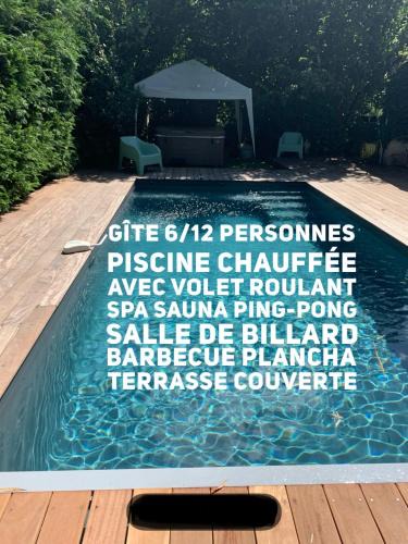 Cerons House | Villa Marcel Spa Sauna Billard Piscine 25mn de Bordeaux