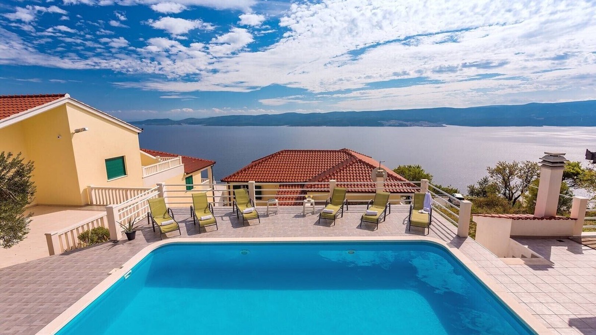 Ruskamen Villa | VILLA MASLINA, with private 32m2Pool, panoramic views on 100km coastline, 12 pax