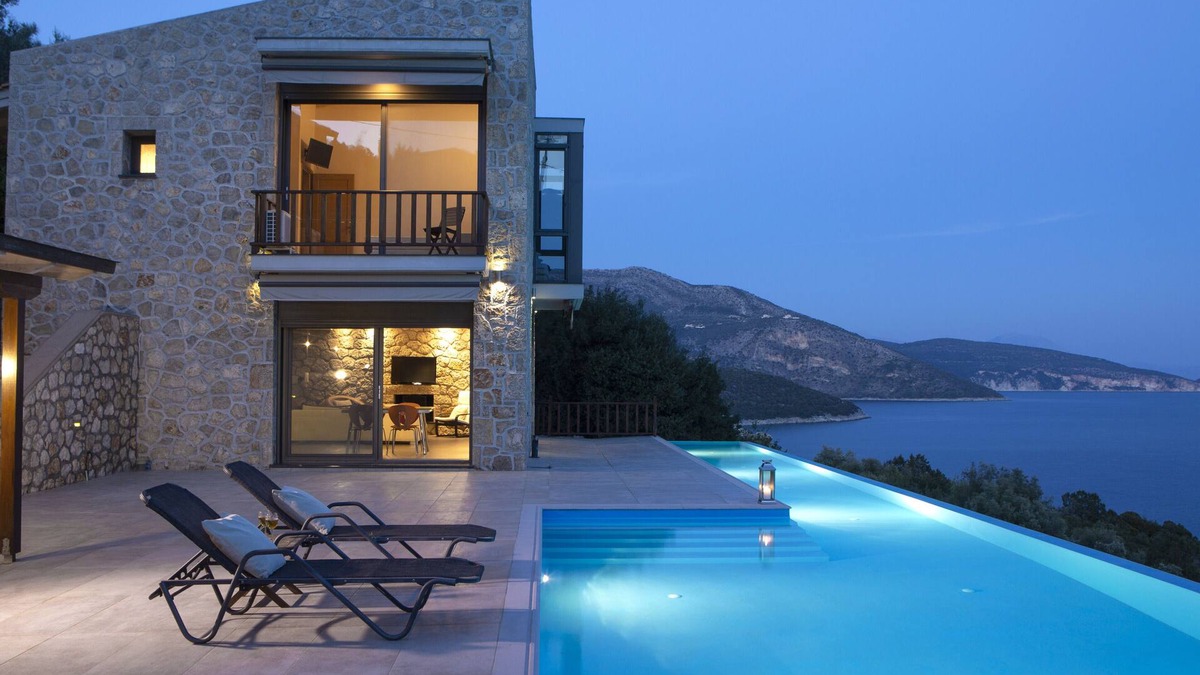 Sivota Villa | Villa Massalia - Infinity Lap Pool with Majestic Seaview